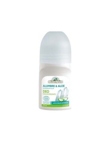 Desodorante Mineral Aloe Roll-On 75Ml. Ecocert de Corpore Sano