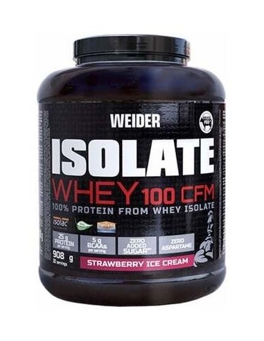Weider Isolate Whey 100 Cfm Fresa 908Gr. de Weider