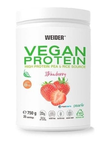 Weider Vegan Protein Fresa 750Gr. de Weider