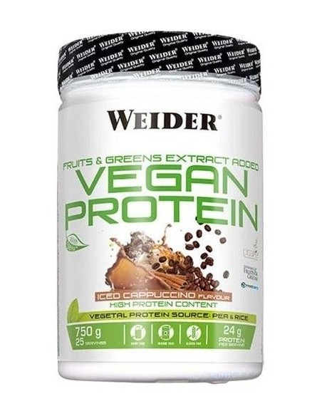 Weider Vegan Protein Capuccino Iced 750Gr. de Weider
