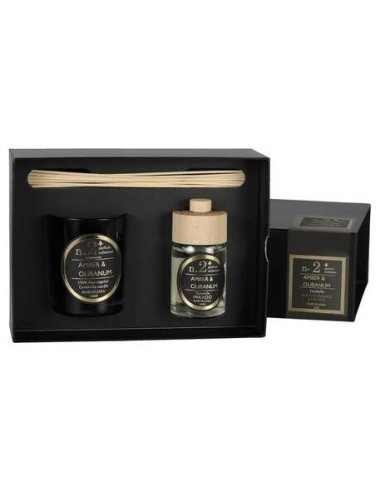 Setperf2 Vela+Mikado Amber-Olibanum 23X16,6X8X3Cm. de Cerabella