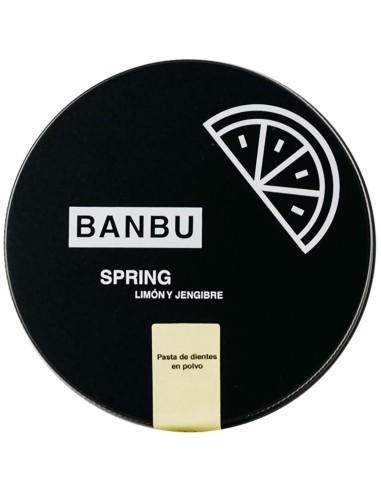 Spring Dentifrico Limon  Polvo 60Gr. Eco Vegan de Banbu