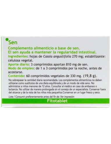 Fitotablet Sen 60Comp de Eladiet