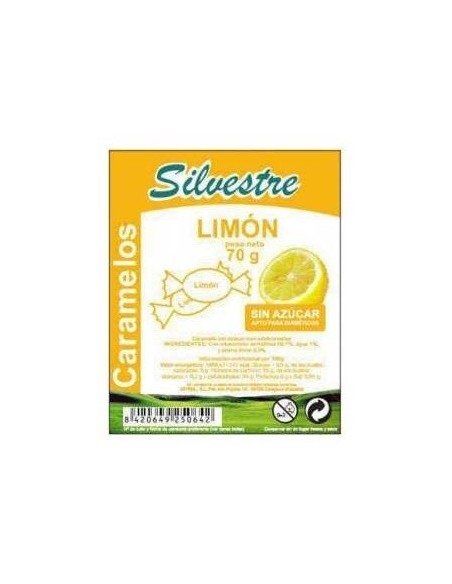 Caramelos De Limon Sin Azucar 70Gr. de Silvestre