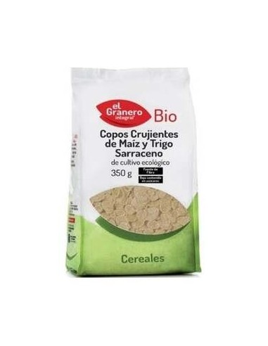 Copos De Maiz Y Trigo Sarraceno Crujientes 350Gr. de El Granero