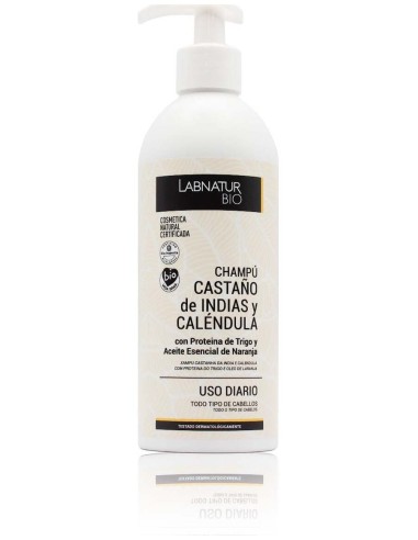 Champu Castaño Indias Y Calendula  450Ml. Bio de Labnatur Bio