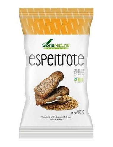 Biscote Espeltrote Integral Trigo-Espelta 300G Bio de Soria Natural