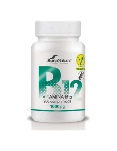 Vitamina B12 Liberacion Sostenida 250Mg 200C Vegan de Soria Natural