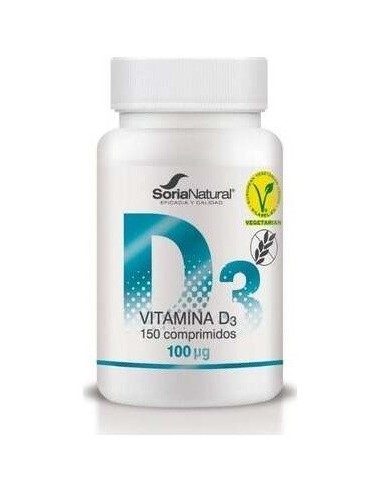 Vitamina D3 Liberacion Sostenida 250Mg 150Co Vegan de Soria Natural