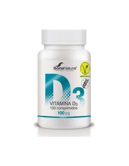 Vitamina D3 Liberacion Sostenida 250Mg 150Co Vegan de Soria Natural