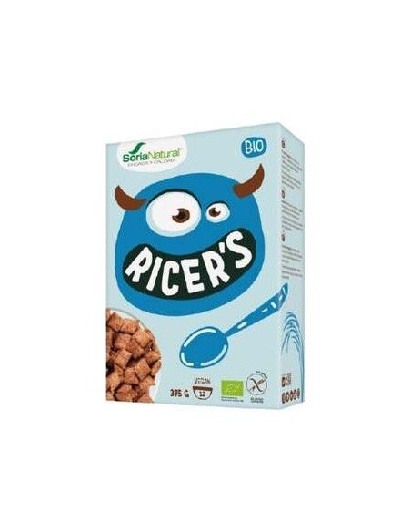 Ricers Cereales Cacao Y Avellanas 375G Bio Vegan de Soria Natural