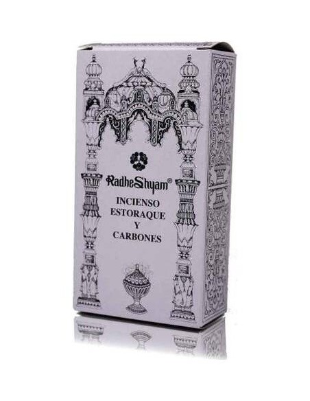 Incienso Estoraque 50Gr. + 10 Carbones de Radhe Shyam