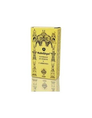 Incienso Sandalo 30 Gr  Y Carbones 10Ud. de Radhe Shyam