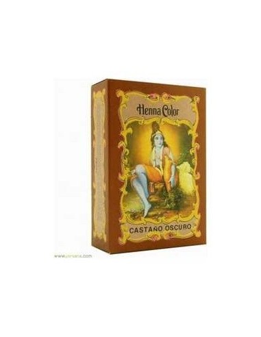 Henna Polvo Castaño Oscuro Profundo 100Gr. de Radhe Shyam