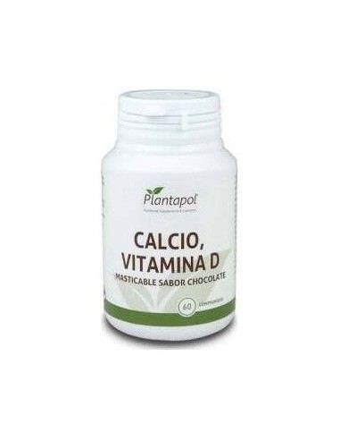 Calcio+Vit.D Sabor Chocolate 60Comp. Masticables de Plantapol