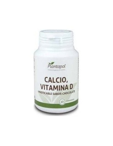 Calcio + Vitamina D Sabor Chocolate Masticable (60 Comprimidos 1.500 Mg)                                                     de