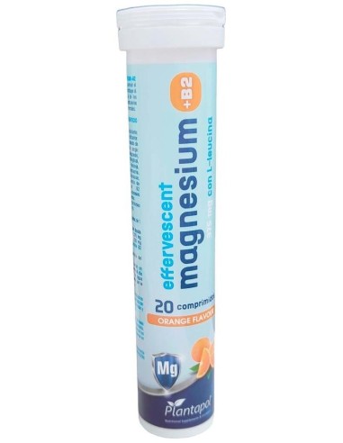 Magnesium+B2 Con Leucina S/Naranja 20Comp Eferves. de Plantapol