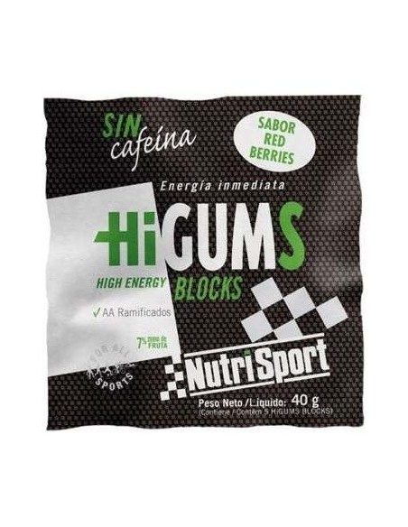 Higums Red Berries Sin Cafeina Expositor 20Bolsas de Nutrisport