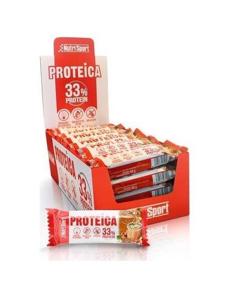 Barrita Proteica Avellana-Praline 24Uds. de Nutrisport