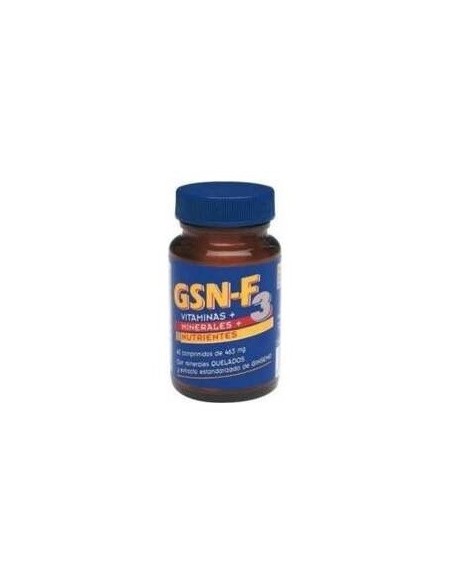 Gsn-F3 Vit. Y Min. Nutrientes 60Comp. 660Mg. de Gsn
