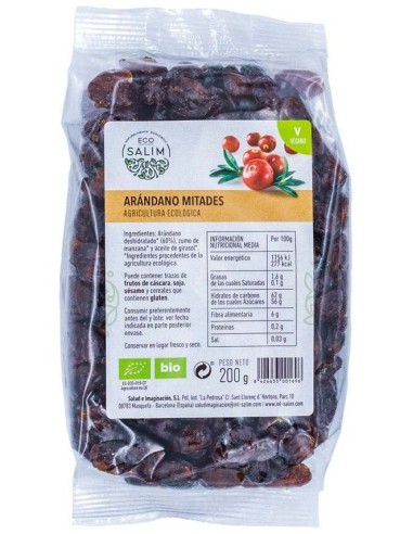Arandanos Rojos Deshidratado 200Gr. Bio Vegan de Eco Salim