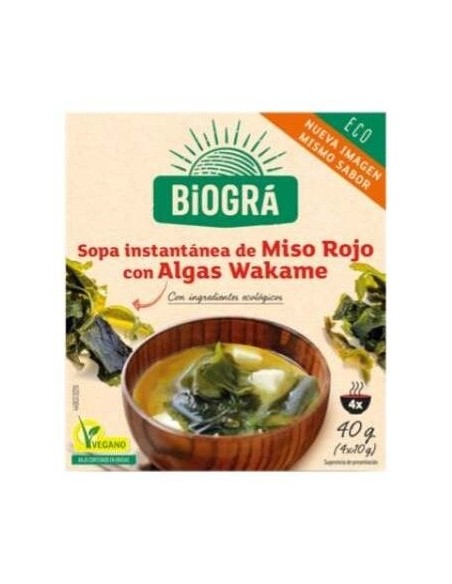 Sopa Miso Con Alga Wakame 4Sbrs. Bio de Biogra