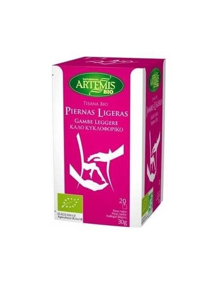 Piernas Ligeras Tisana 20Bolsitas. Bio de Artemis Bio