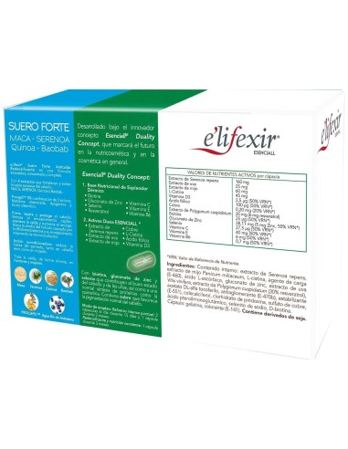 Elifexir Esenciall Redens. 60Cap. + Suero 635Ml de Elifexir