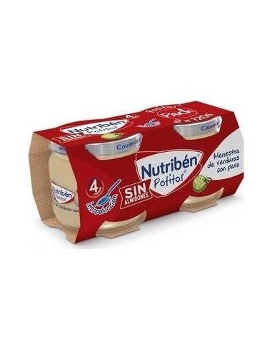 Nutriben Potito Bipack Intro Verdura Pavo 2X120Gr. de Nutriben
