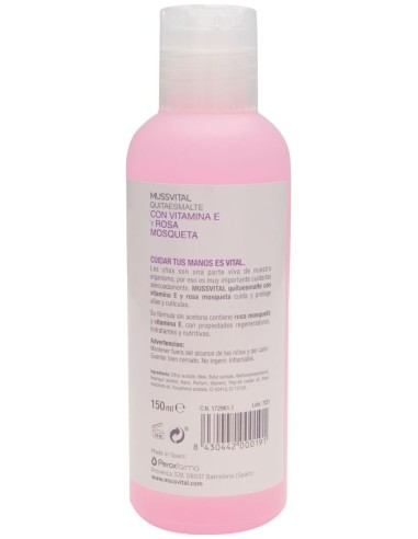 Mussvital Quitaesmalte Sin Acetona 150Ml de Mussvital