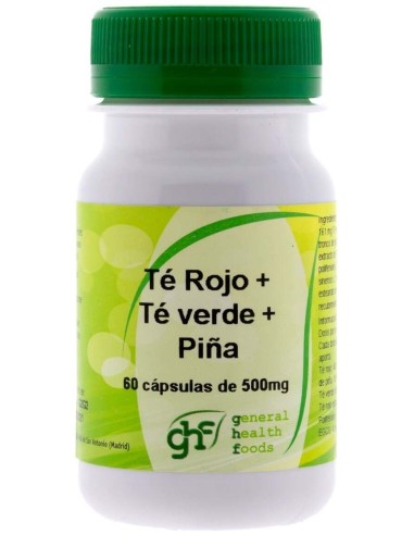 Te Verde+Te Rojo+Piña 60Cap. de Ghf