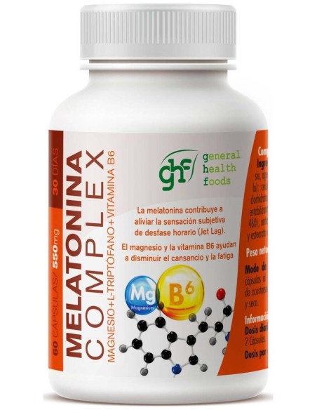Melatonina Complex (60 Capsulas 550Mg) 140 X 45 de General H