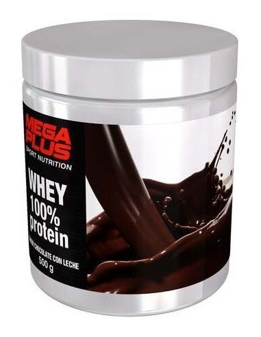 Whey 100% Prot Chocolate Con Leche 500Gr. de Mega Plus