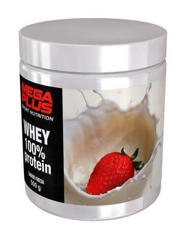 Whey 100% Prot Fresa 500Gr. de Mega Plus
