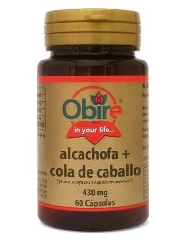 Alcachofa + cola de caballo (ext. seco) 300 mg. 60 capsulas de Obire