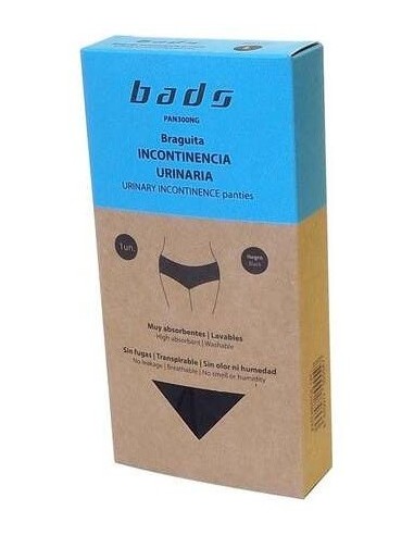 Braguita Incontinencia Urinaria Negra Talla M. de Bads
