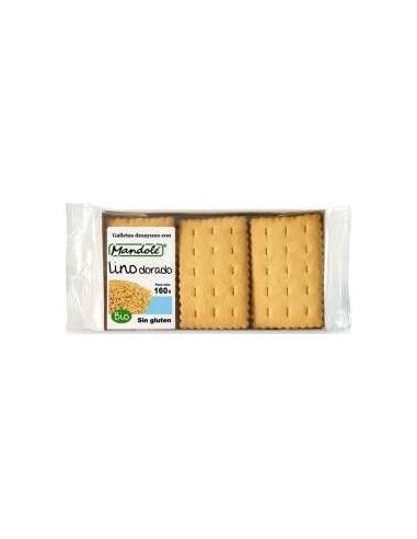 Galletas De Lino Dorado Desayuno 160G Bio Sg de Mandole