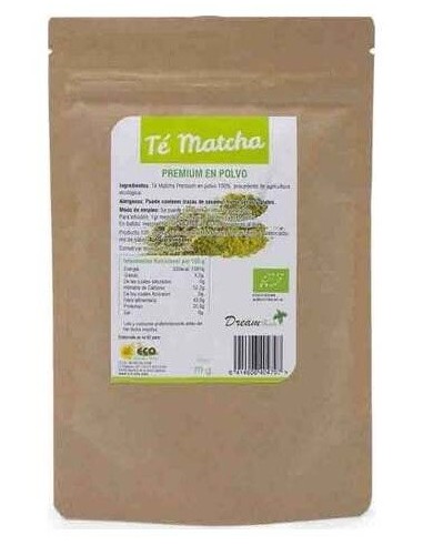 Te Matcha Premium Polvo 70Gr. Bio de Dream Foods