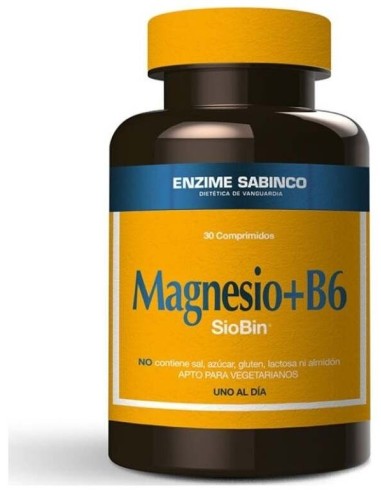 Mg+B6 Siobin Bisglicinato De Magnesio+B6 60Cap. de Vermont Supplements