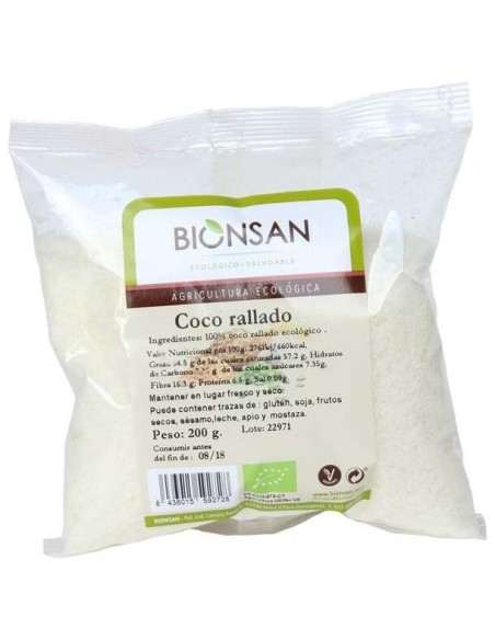 Coco Rallado 200Gr. Eco de Bionsan