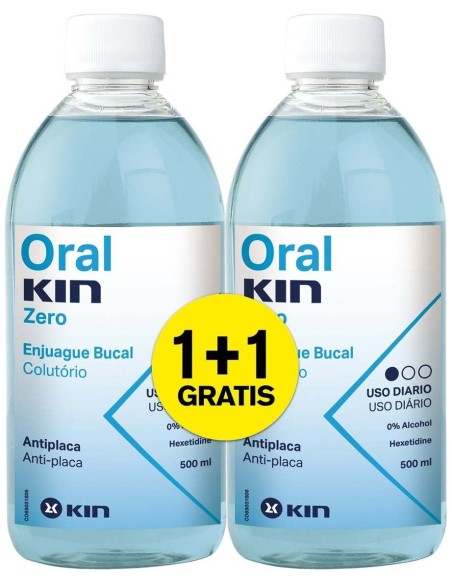 Pack Oralkin Zero Enjuage 500Ml 2X1 de Kin