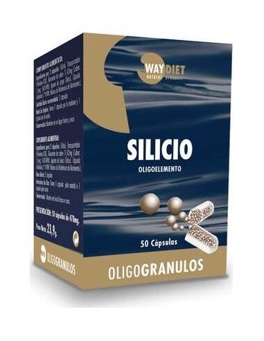 Silicio Oligogranulos 50Caps. de Waydiet Natural Products