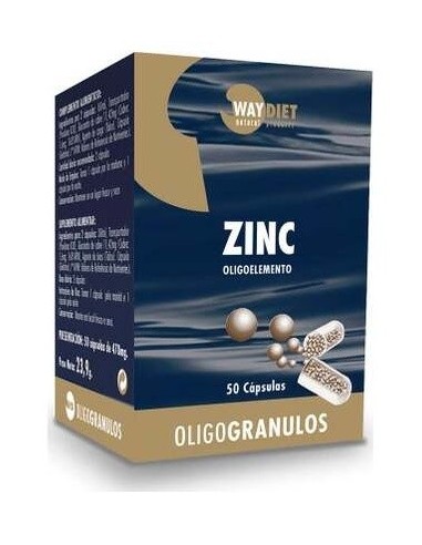 Zinc Oligogranulos 50Caps. de Waydiet Natural Products