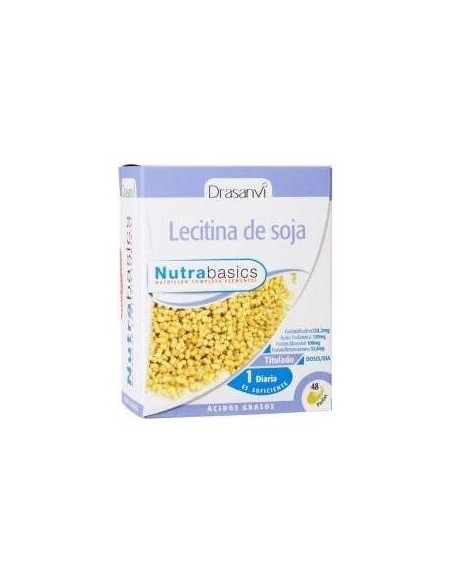 Lecitina Soja 1200Mg Bote 48 Perlas Nutrabasicos Drasanvi