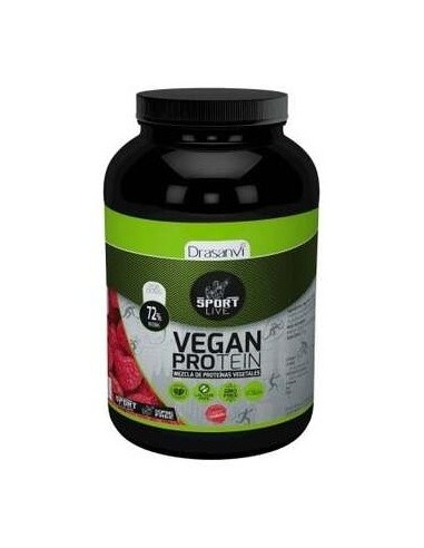 Proteina Vegetal Sabor Frambuesa Sport 600Gr. de Drasanvi