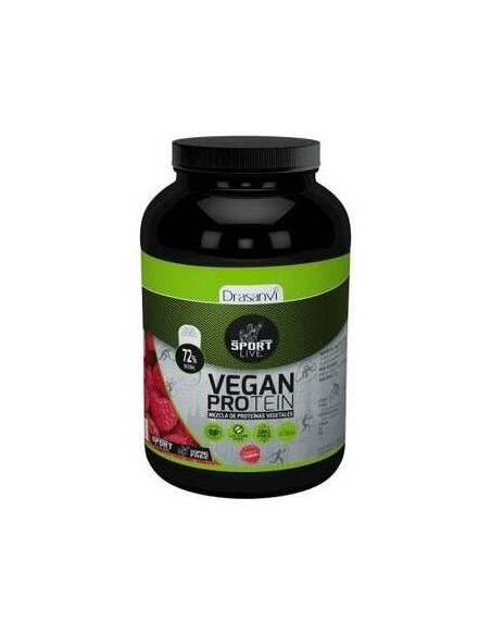 Proteina Vegetal Sabor Frambuesa Sport 600Gr. de Drasanvi
