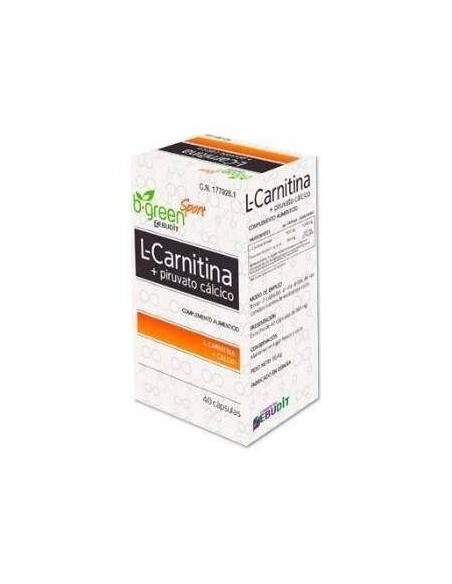 L-Carnitina + Piruvato Calcico 40Cap. de B.Green (Lab. Lebudit)