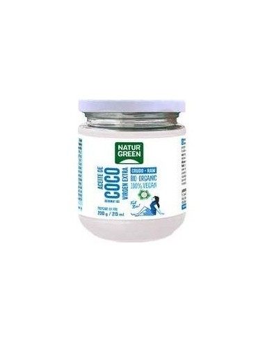Aceite Virgen De Coco 1ª Presion Frio 200Gr. Bio de Naturgreen