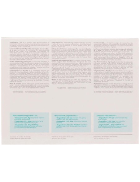 S.O.S. Reactive 4 Viales De 10,5Ml de Singuladerm