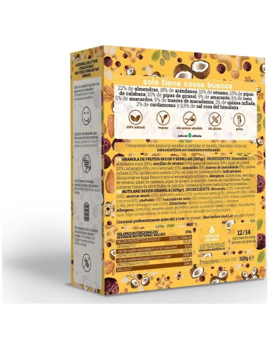 Granola De Arandanos Y Cardomomo 325Gr. Bio de Natruly